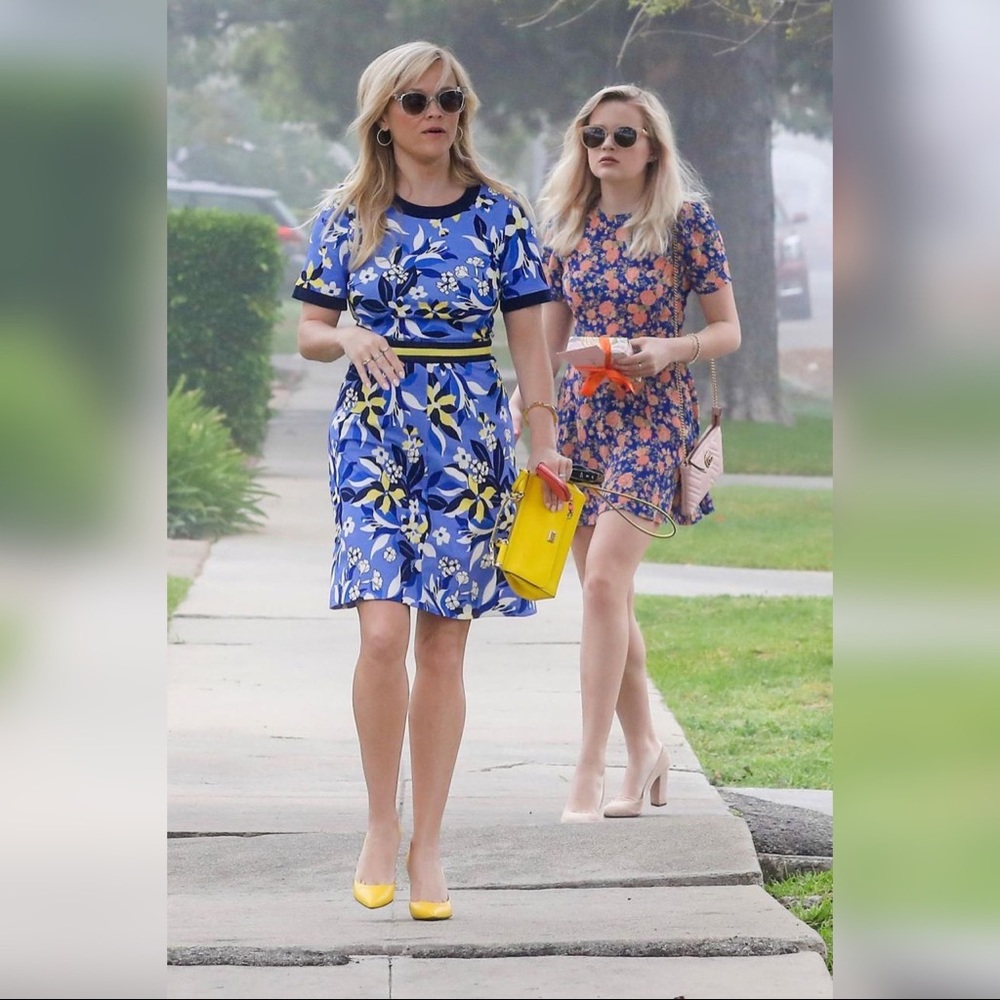 Draper James Bellamy Floral Persley Ponte Dress